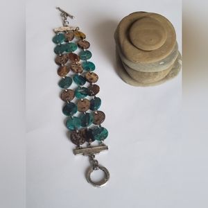 Tri-layer Pebble Bracelet